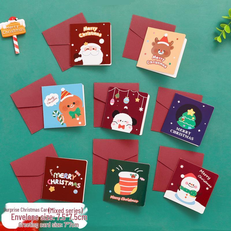 

Рукописная рождественская открытка - Милый мультяшный дизайн для студентов