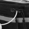 Bike Phone Front Frame Bag High Sensitivity TPU Touch Screen Bike Top Tube Bag with Compartment Black