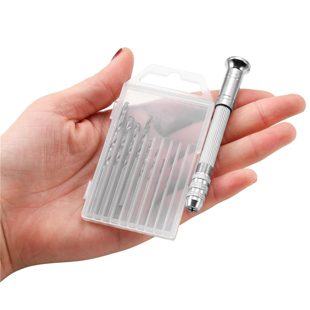 Metal Hand Drill Equipments UV Resin Epoxy Mold Tools 0.8mm-3.0mm Drill Screw for DIY Resin Crafts Jewelry Making Handmade Tools