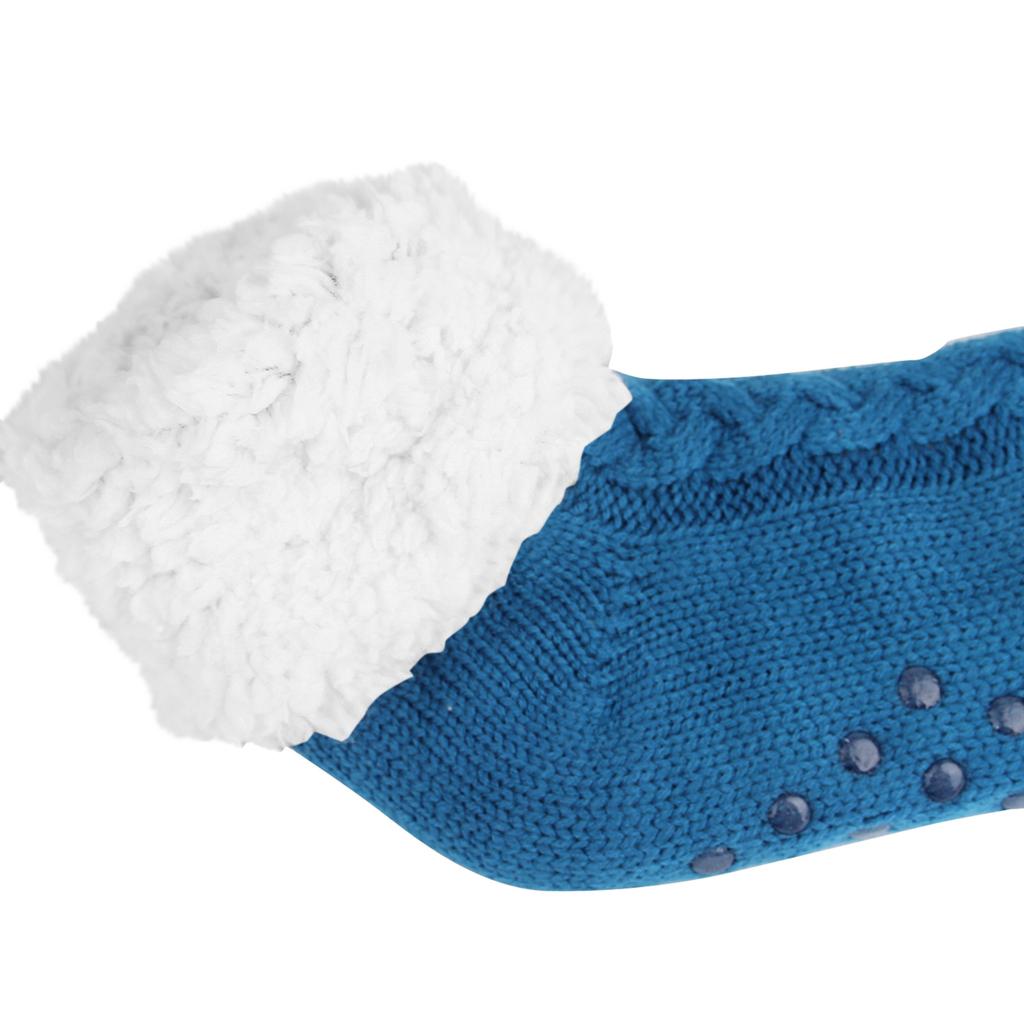 Women's And Winter Color Velvet Thickening Home Silicone Bottom Non- Knitted Tube Slippers Socks