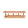 6 Holes Lab Wooden Test Tube Storage Holder Bracket Rack With Stand Sticks