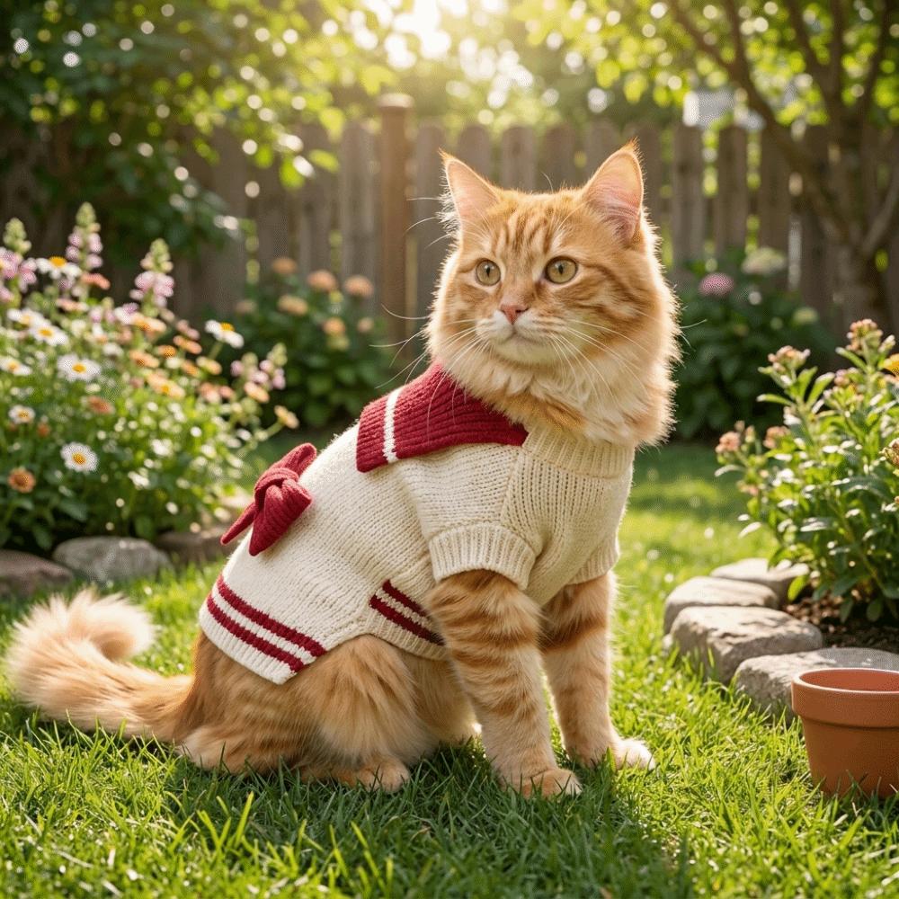 Knit Sweater Dog Sweater Dress Warm Dog Knitted Dress Fashion Dog Pullover Daily Wear