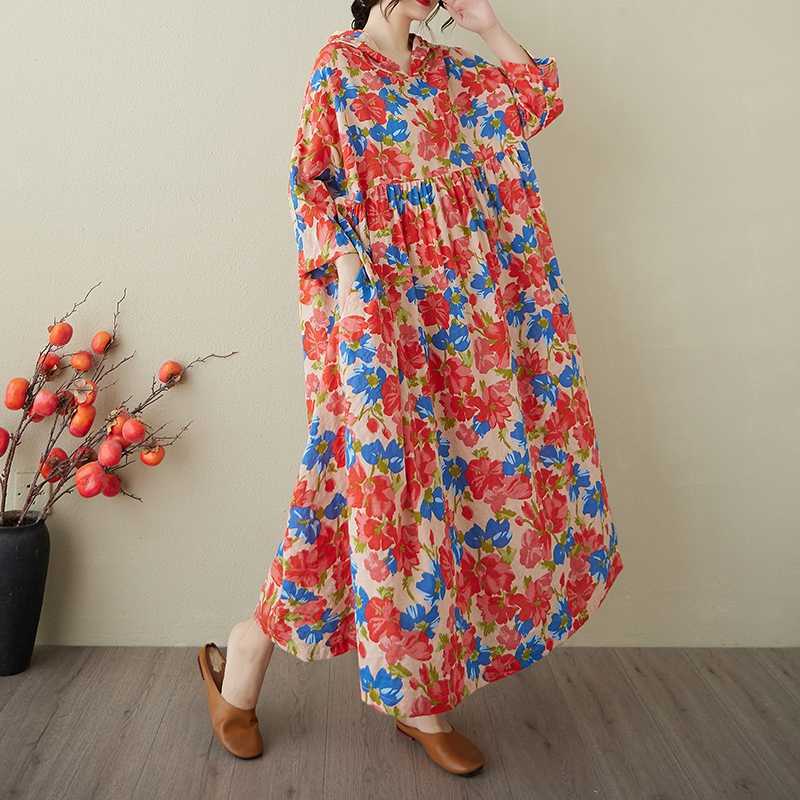 

Vintage Niche High-end Printed Dress One size