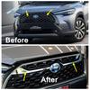 ABS Auto Front Grill Grille Bumper ert Bonnet Garnish Strip Decor Cover Trim Accessories For Toyota Corolla Cross  - 2024