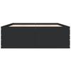 Bed Frame Black 120x200 cm Particleboard