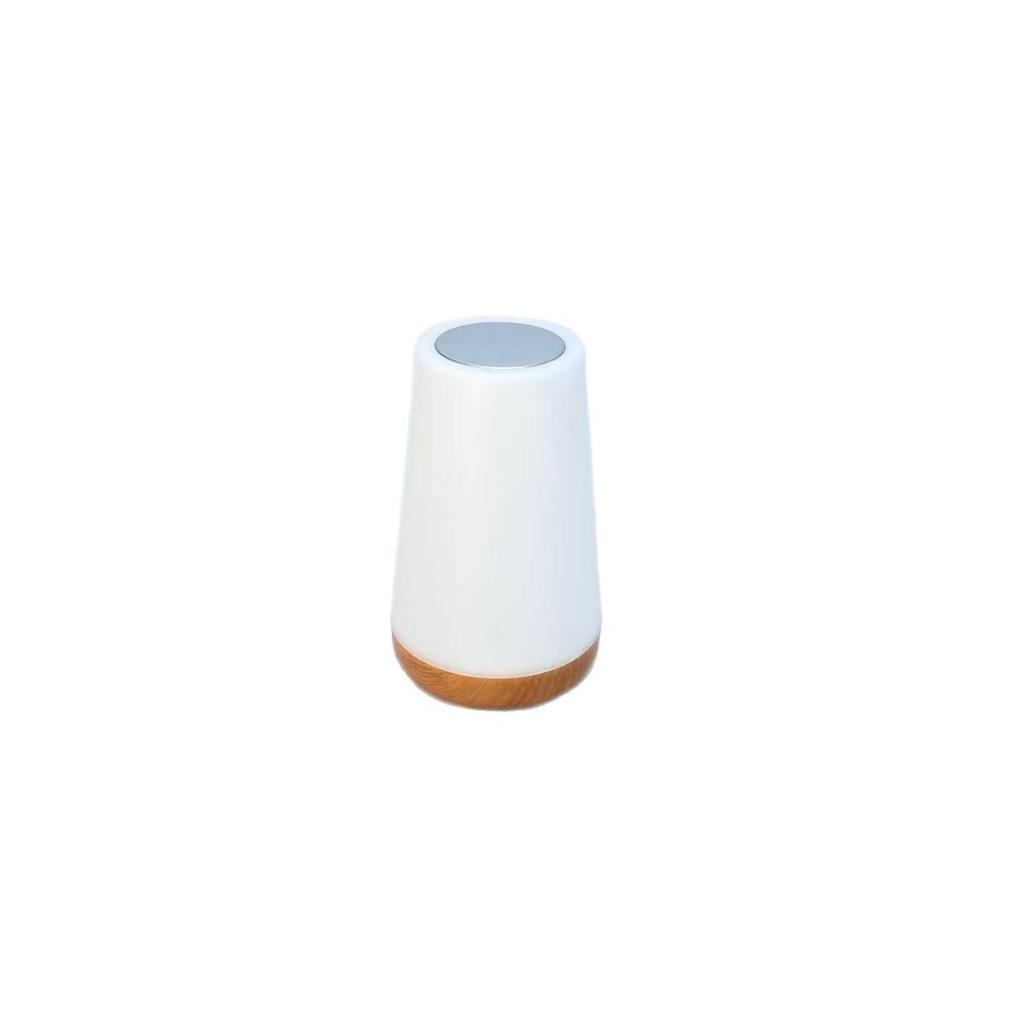 Wood Grain Touch Control Bedside Lamp - 13-Color Dimmable LED Night Light