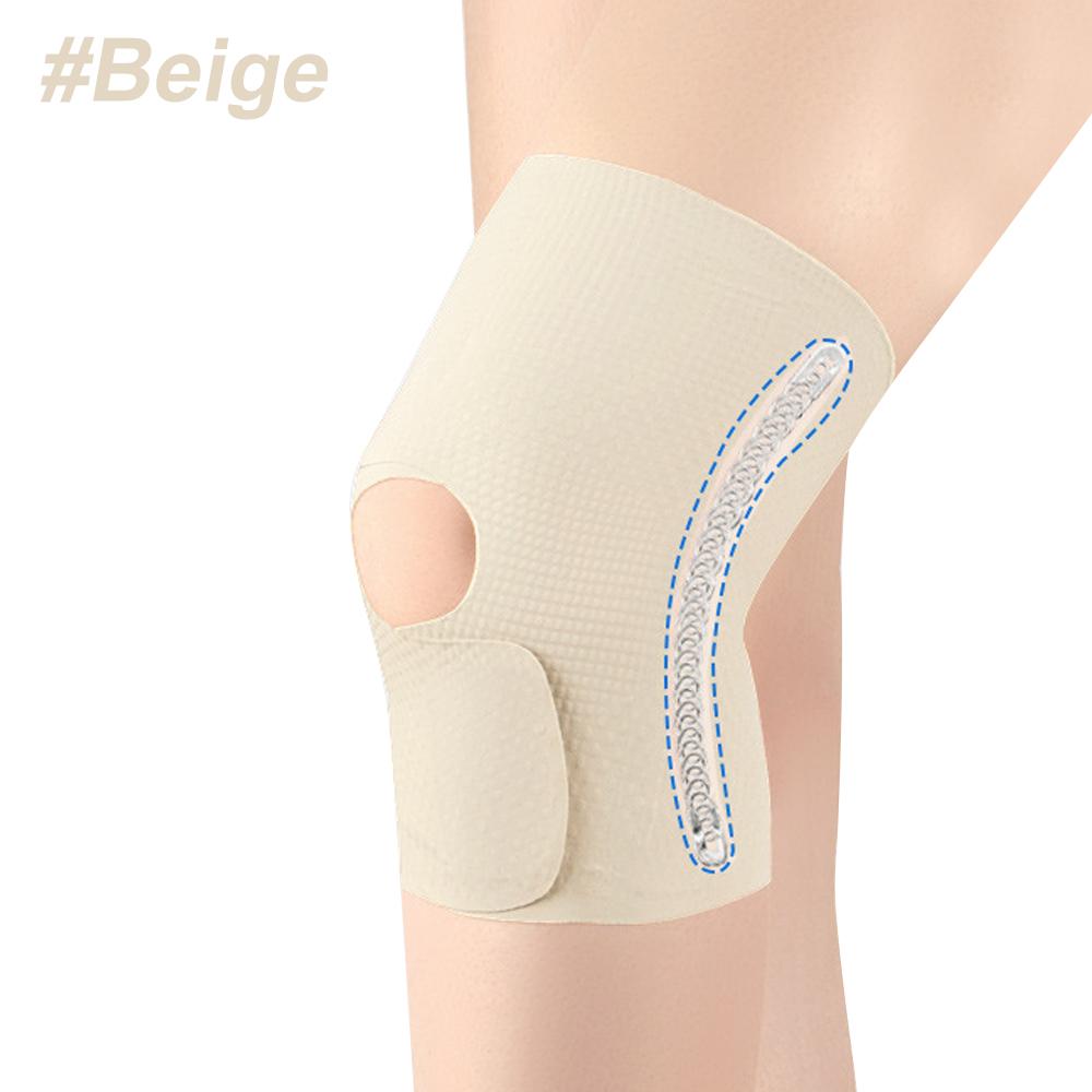 1Pcs Knee Brace with Side Stabilizer, Compression Knee Sleeve For Men Women, Knee Support Brace for Knee-Pain Relief M бежевый