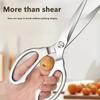 Stainless Steel Kitchen Scissors, Powerful Multifunctional Household Scissors for Meat, Poultry, Free Magnetic Scissors Cover