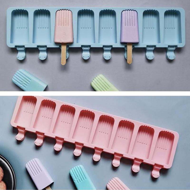 1Pcs Silicone Ice Cream Mold Diy Chocolate Dessert Popsicle Moulds Maker Homemade Tools Summer Party Supplies