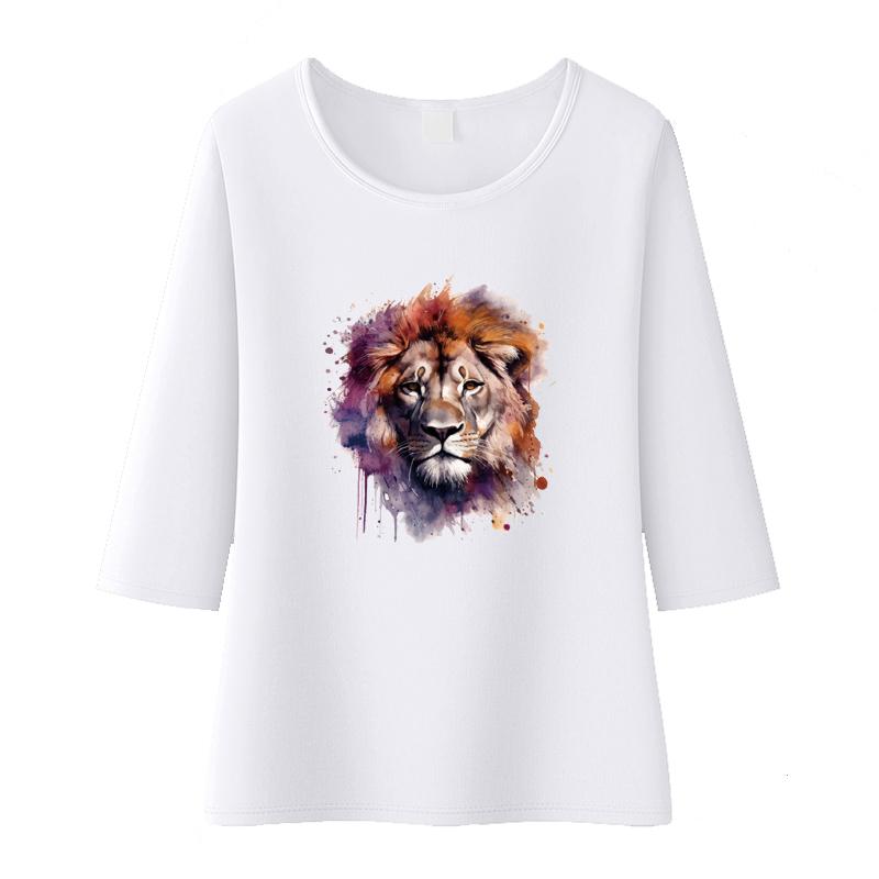 Wild Lions HTV Heat Transfer Vinyl Sticker Iron On Patch DIY Thermal Transfer Decal for Kids Clothes Bags Custom DTF