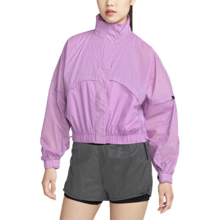 Nike Jackets Women's Purple Stand Collar Moderate Other DX0289-532