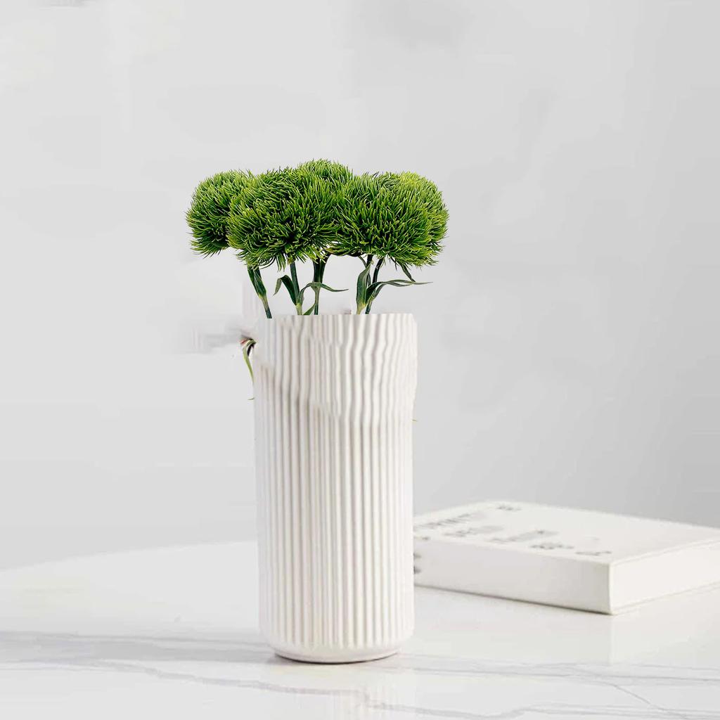 Green Artificial   Fadeproof Versatile Soft Fake Greenery Plant for Home Decoration Flower Arrangment
