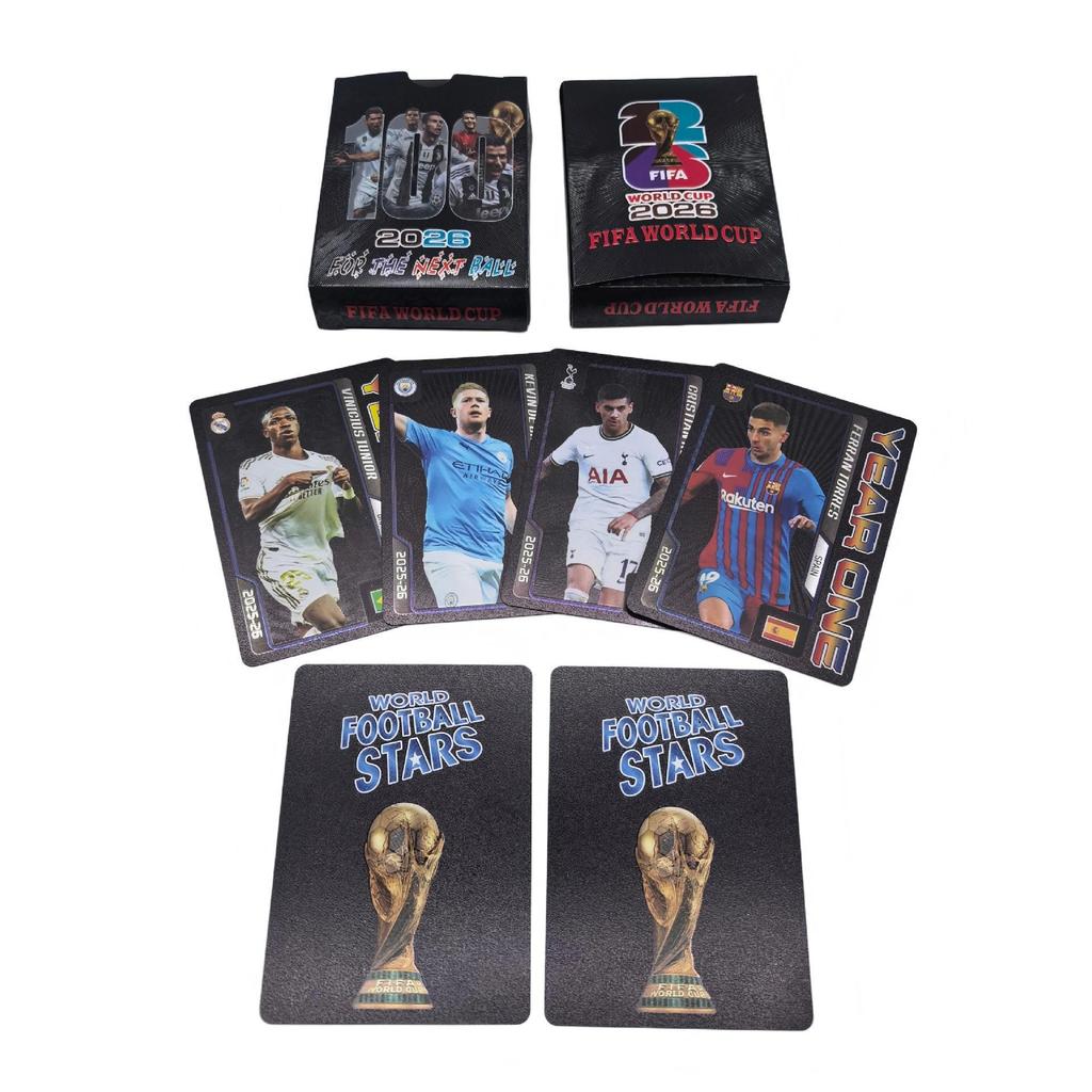 Hot Selling 2026 World Cup Gold Foil Football Player Cards - 55 Card Collection Game