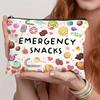 1pc Women'S Makeup Bag | Portable Travel Cosmetic Organizer with "Emergency Snacks" Design | Accessories |Makeup Travel Bag