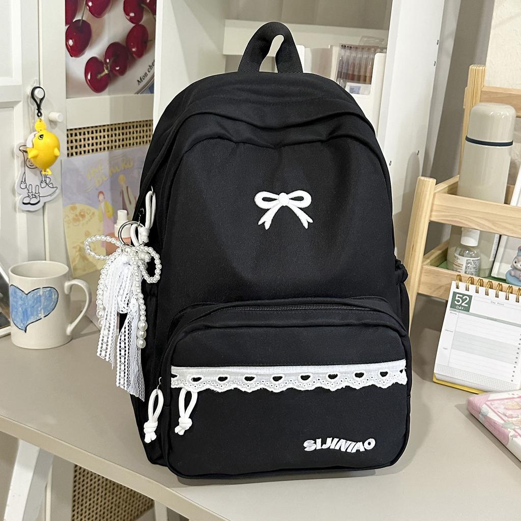 Schoolbag Japanese Simple Casual Large-capacity Backpack Girl High-value Student Campus Schoolbag Versatile Backpack