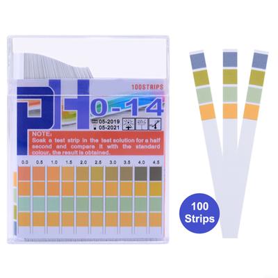 Bandelettes de test pour cartes de contrôle, papier de test, test de valeur du pH, bandelettes de test