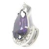 Les Trésors De Lily [I4230] - Amethyst 'Celestina' Silver Pendant