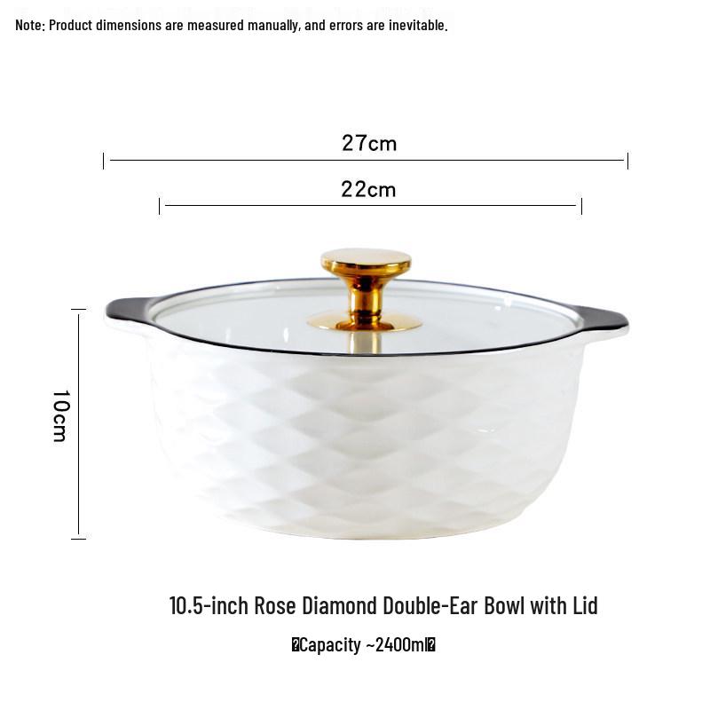 2025 Light Luxury Ceramic 10-Piece Bowl and Chopstick Set – Modern Tableware for Home and Housewarming Gifts