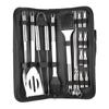 20pcs BBQ Grill Set Professional Stainless Steel Tongs Spatula Fork Brush Barbecue Tool Set for