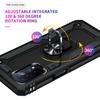 Luxury Armor Shockproof Case for OPPO A16 A16S A32 A72 A52 A53 A54 A55 A74 A5 A3S A5S A7 Reno 6 5Z Metal Ring Holder Phone Cover