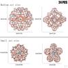 Rhinestone Brooch Pins Set for Elegant Dressing and Jewelry Decoration
