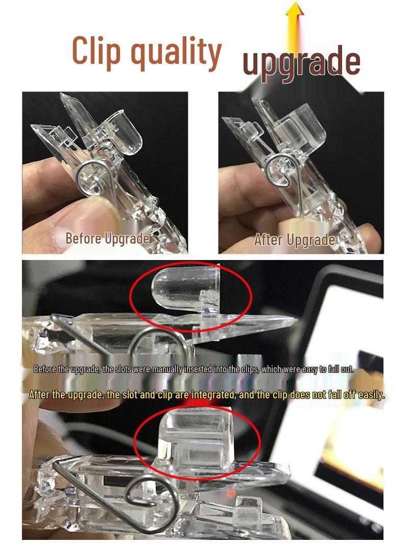 

LED Photo Clip Fairy Lights for Creative Postcard Display - Perfect Birthday and Wall Decorations 1m 10 lights steady battery version