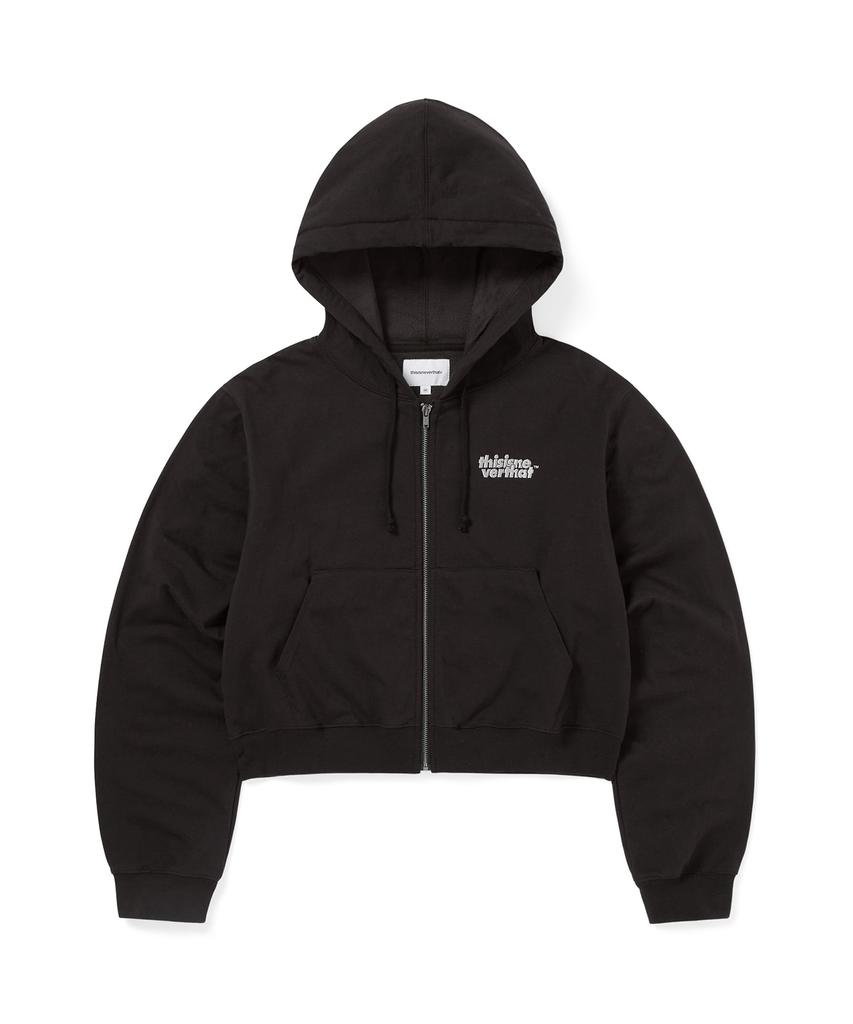 Thisisneverthat Thermal Lt W Zip Up Hoodie Off Black
