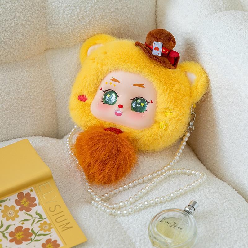 Alice Dreamland Plush Backpack Home Pendant for Girlfriends Birthday Gift Vinyl Face Rag Doll Messenger Bag