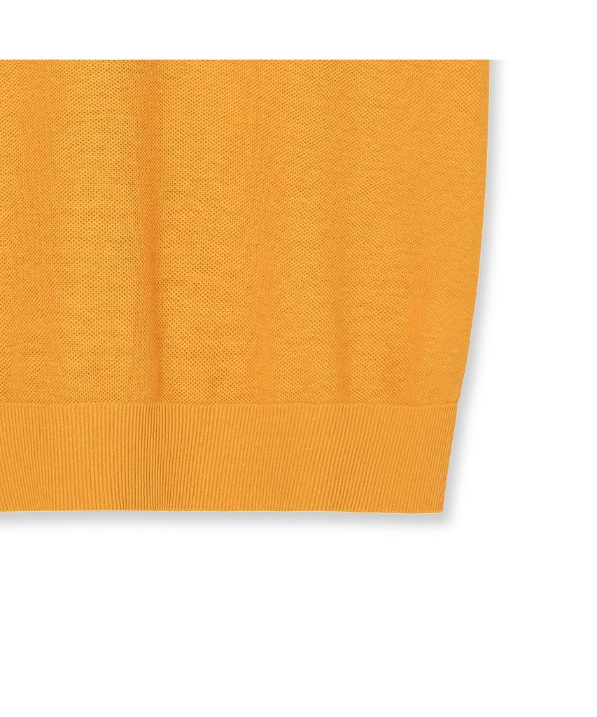 IOLO Pk Textured Linen Half Collar_Orange