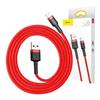 Baseus Cafule 2.4A 0.5M Lightning USB Cable (Red)