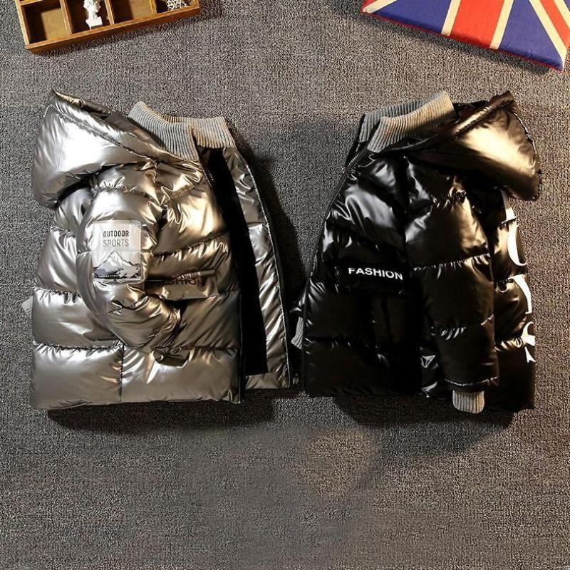 Kinder Neue Lockere Daunen Warme Plus Samt Dicke Baumwolljacke