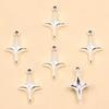 3 Colors 11x19mm DIY Alloy Retro Star Pendant - Handmade Jewelry Charm Accessories