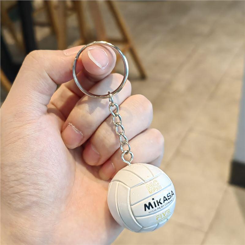 Exquisite Volleyball Keychain: Sporty Pendant for Men, Women, Backpack Ornament, Souvenir Gift