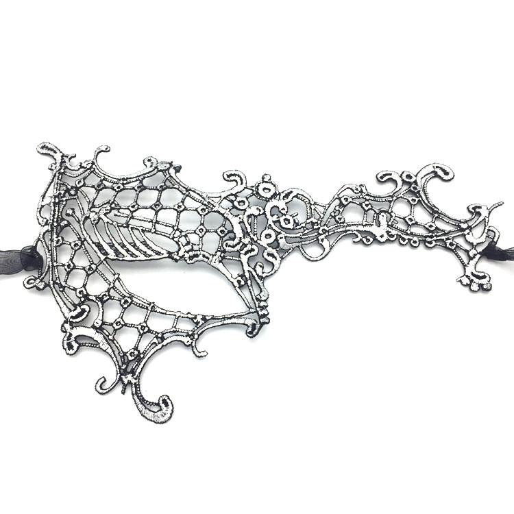 Half Face Lace Mask With Unique Design For Costume Parties And Holiday Celebrations