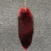 Huge Fluffy Faux Fur Fox Tail Keychain Bag Charms Therian Tail Fox Tail Keychain Fur Pendant Key Chain Plush Pendant Gift For