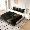 Face Jaguar Bedding Set(1 Duvet Cover & 1/2 Pillowcase) 3D Animal Print Bed Set Fierce Predator Style Soft Bedroom Decor