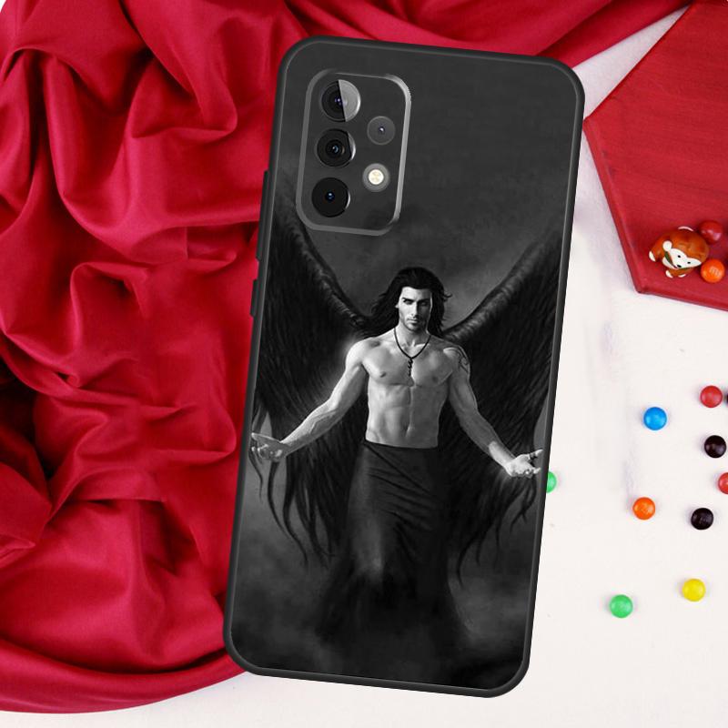 Angel Wings Painting For Samsung Galaxy A56 A36 A26 A16 A05 A06 A22 A32 A52 A54 A34 A14 A55 A15 A53 A33 A35 Case