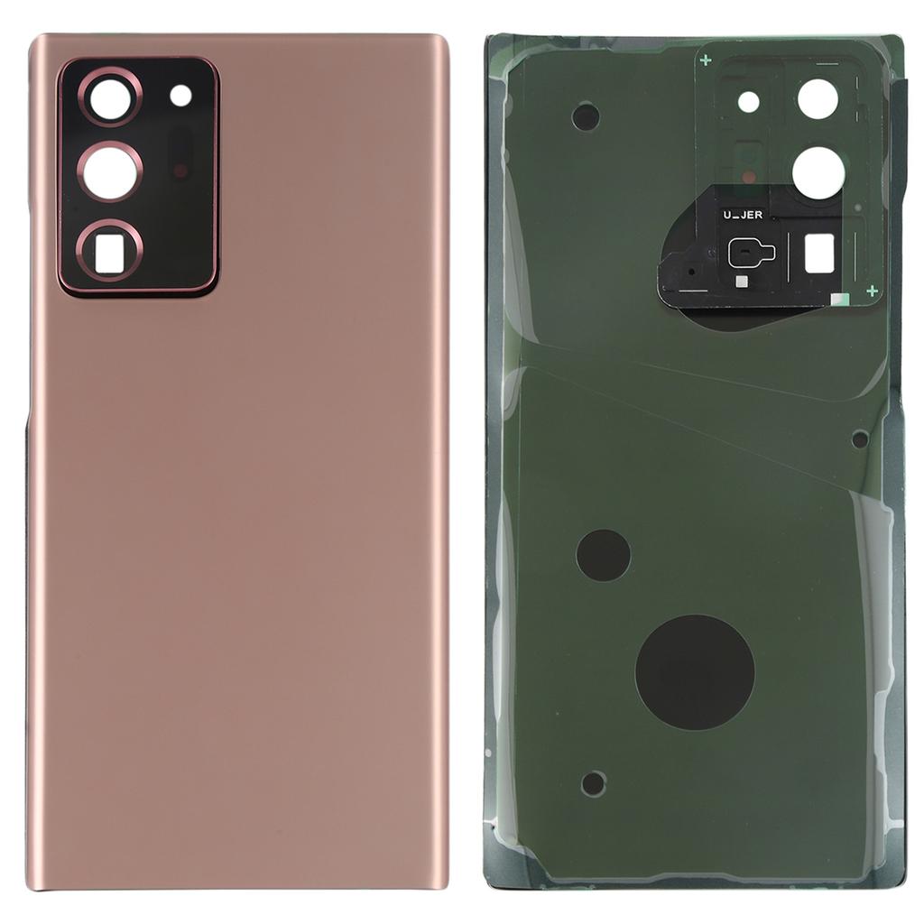 Für Samsung Galaxy Note20 Ultra 5G Rückseite Batteriegehäuse Abdeckung mit Kamera Ring Linsenabdeckung Ersatzteil (ohne Logo)