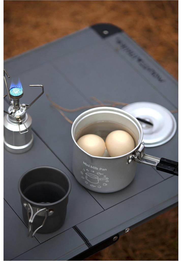 Compact Camping Teapot: Portable Outdoor Cookware for Boiling Water on Wild Stove or Picnic Table