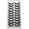 AMSDCN Artificial Mink Short Natural Dramatic False Eyelashes Short Eyelashes 10 Pairs of 3D Eyelash Makeup False Eyelashes