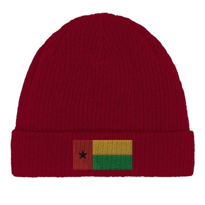 Bonnet Drapeau Guinée-Bissau En Rouge