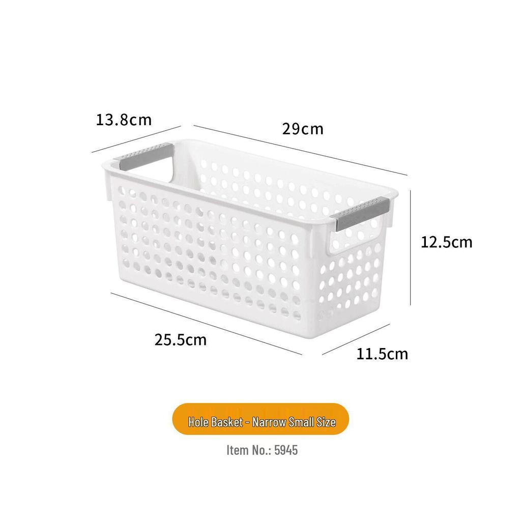 Kitchen Tall Cabinet with Pull-Out Grid Storage Basket for Seasoning and Grains