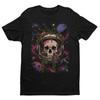 Retro Astronaut Skull Unisex T-shirt | Gothic Skull Lover Gifts for Men