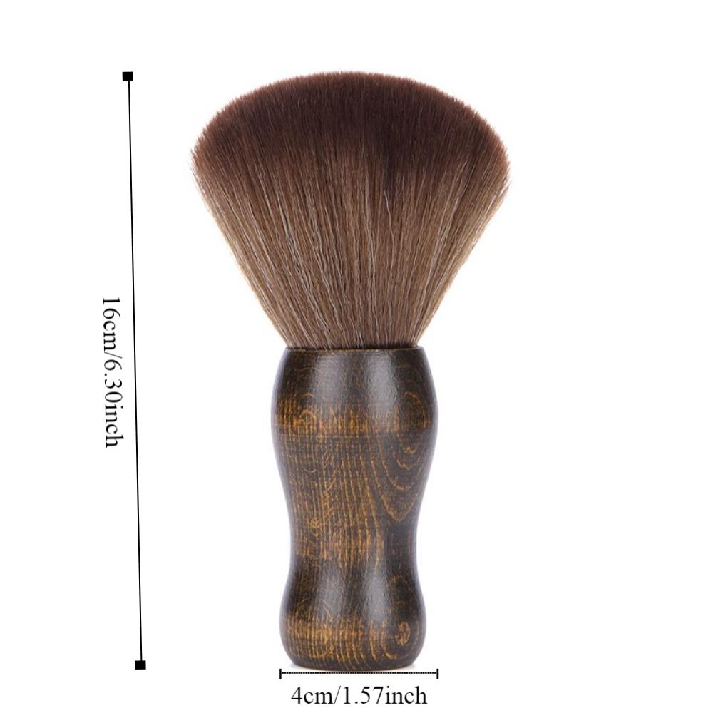 Wooden Handle Cleaning Haircut Tool Specialty Vinyl Record Cleaner Barber Soft Brush  Neck Face
