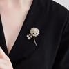 The Elegant Dandelion Brooch Is A Light Luxury and Niche Brooch with Exquisite Diamond-encrusted Brooches