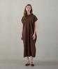 Atempo Nocollar Shirt Long Onepiece_Brown
