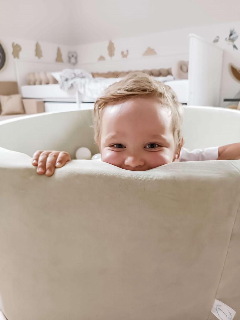 Velvet Soft Foam Playground Cradle Light Mint