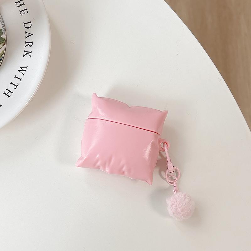 For AirPods Pro2 4 3 2 1 Pro Earphone Case 3D Colorful Pillow Silicone Protective With Pendant Headphone Box Cover