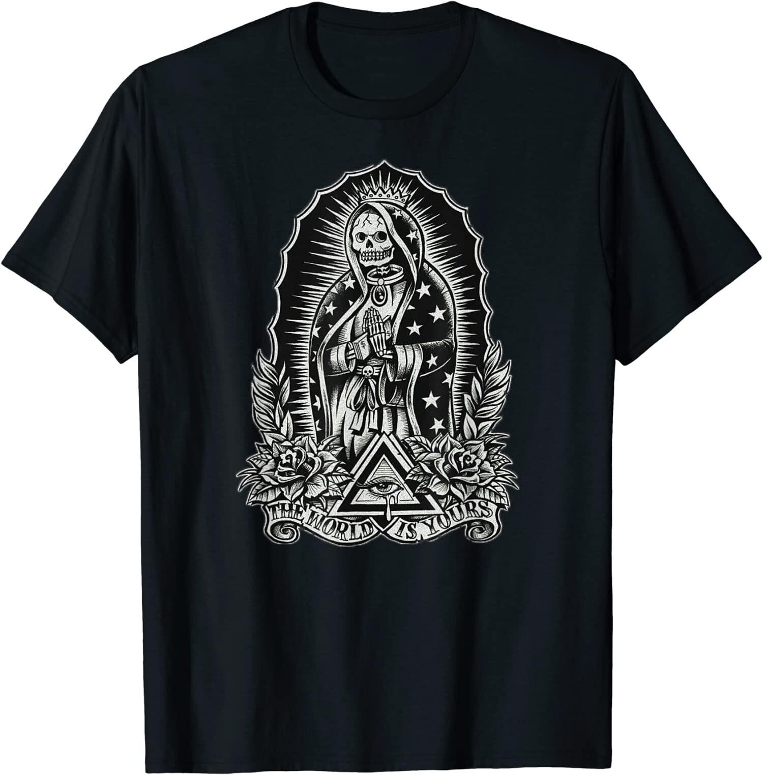 NEW LIMITED Santa Muerte The World Gift Tee T-Shirt S