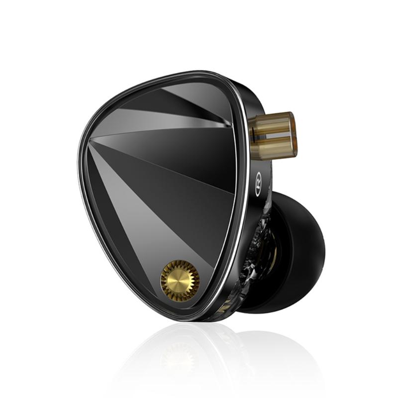 Professional Acoustics Tuning 3 Dynamic Driver Earphones Adjustable Rotating Design Braideds Cable For Audiophiles